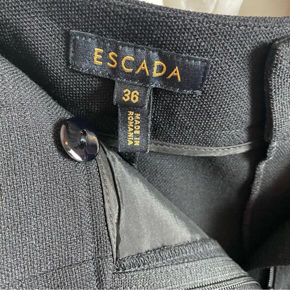 Escada Straight Slim Leg Wool Blend Trousers Slacks Pants Size 36/ US 6 - Picture 9 of 11
